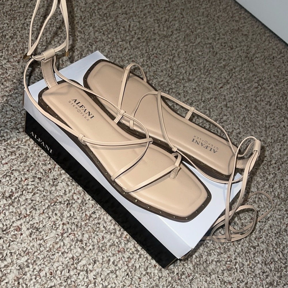 Alfani Lace Up Sandals